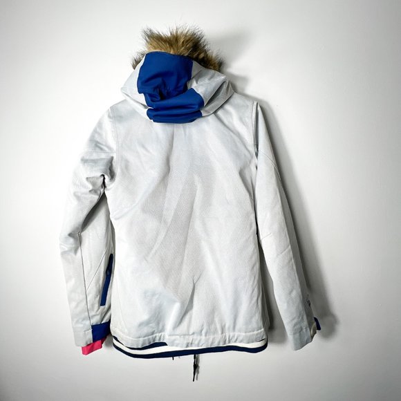 Picture Friends Line Grey/Blue Snowboard Ski Jacket Woman's M - Picture 3 of 8